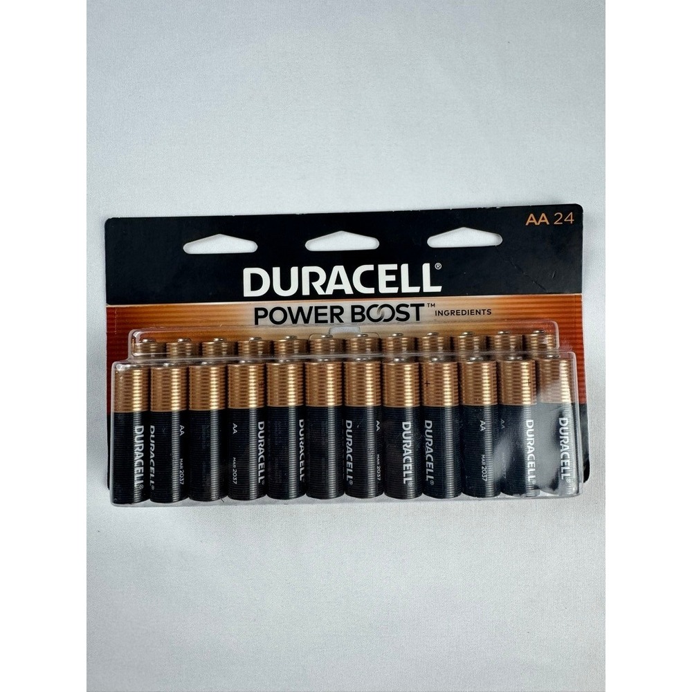 48 Duracell Power Boost Batteries 24 AA and 24 AAA March 2035 Exp. NEW